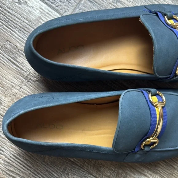 Aldo Men Loafers W Gold Slip-On, Size 11 - thefablabs.dk display picture 1